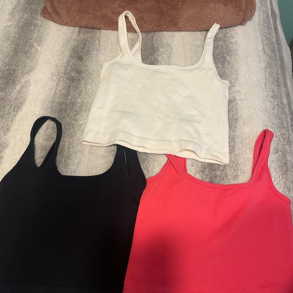 Tank Tops- White, Black, and Pink